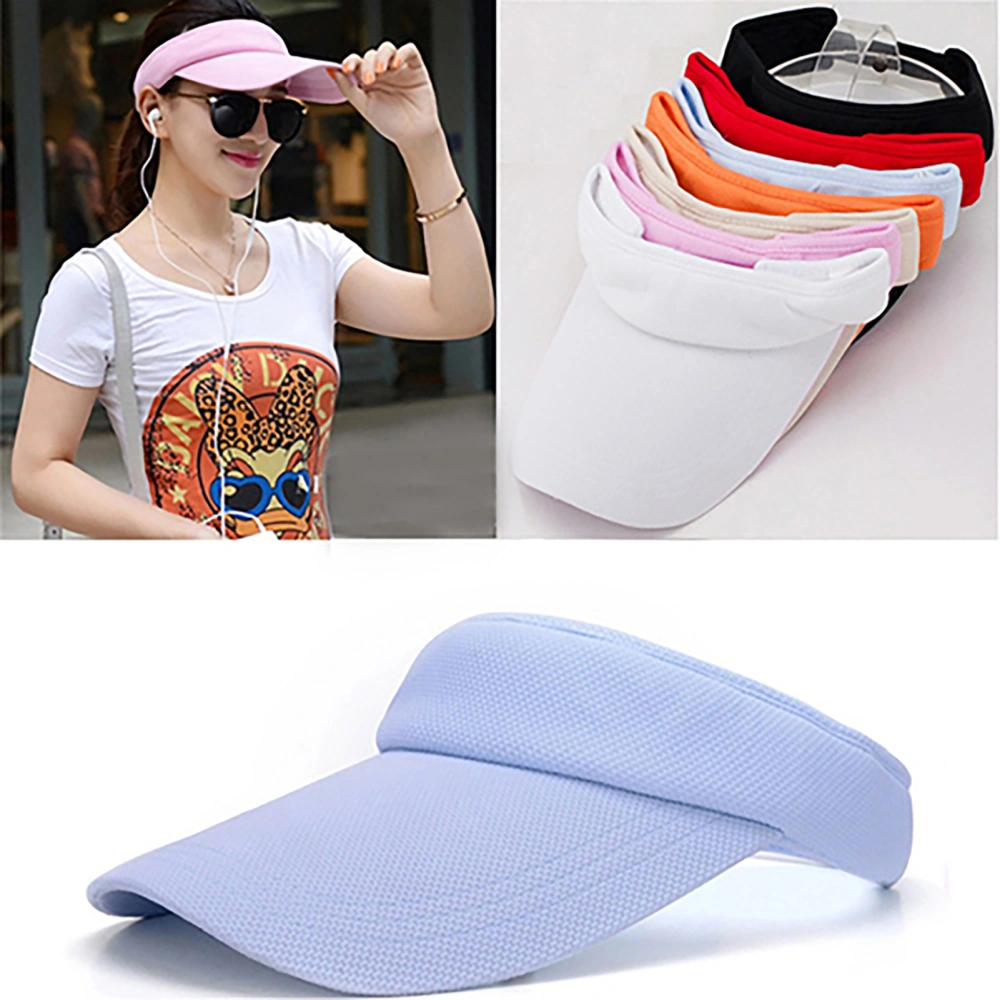 Sunhat Adjustable Breathable Women Cotton Visor Cap for Tennis