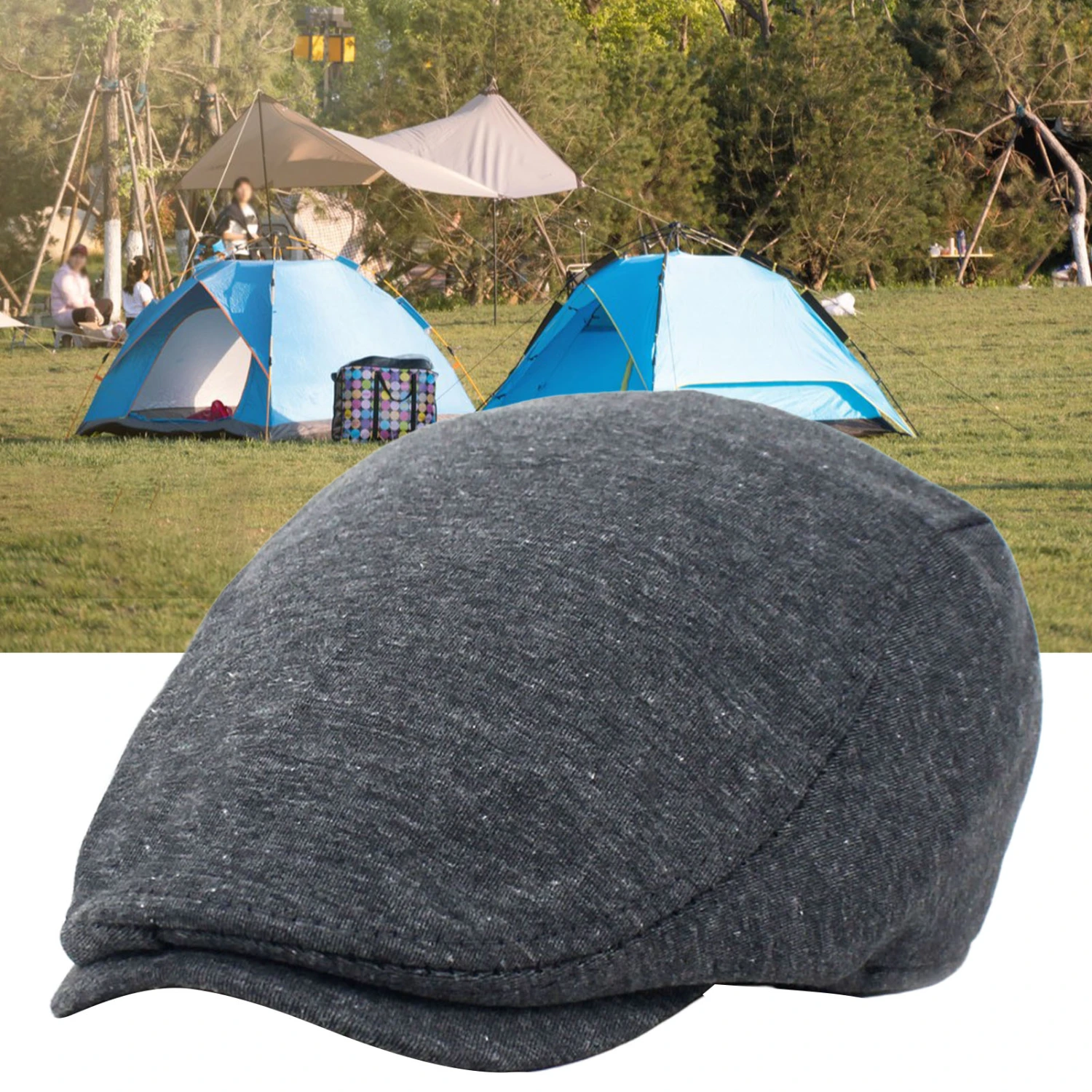 Men Beret Hat Breathable Durable Washable Sunscreen Handsome Newsboy Caps for Outdoor