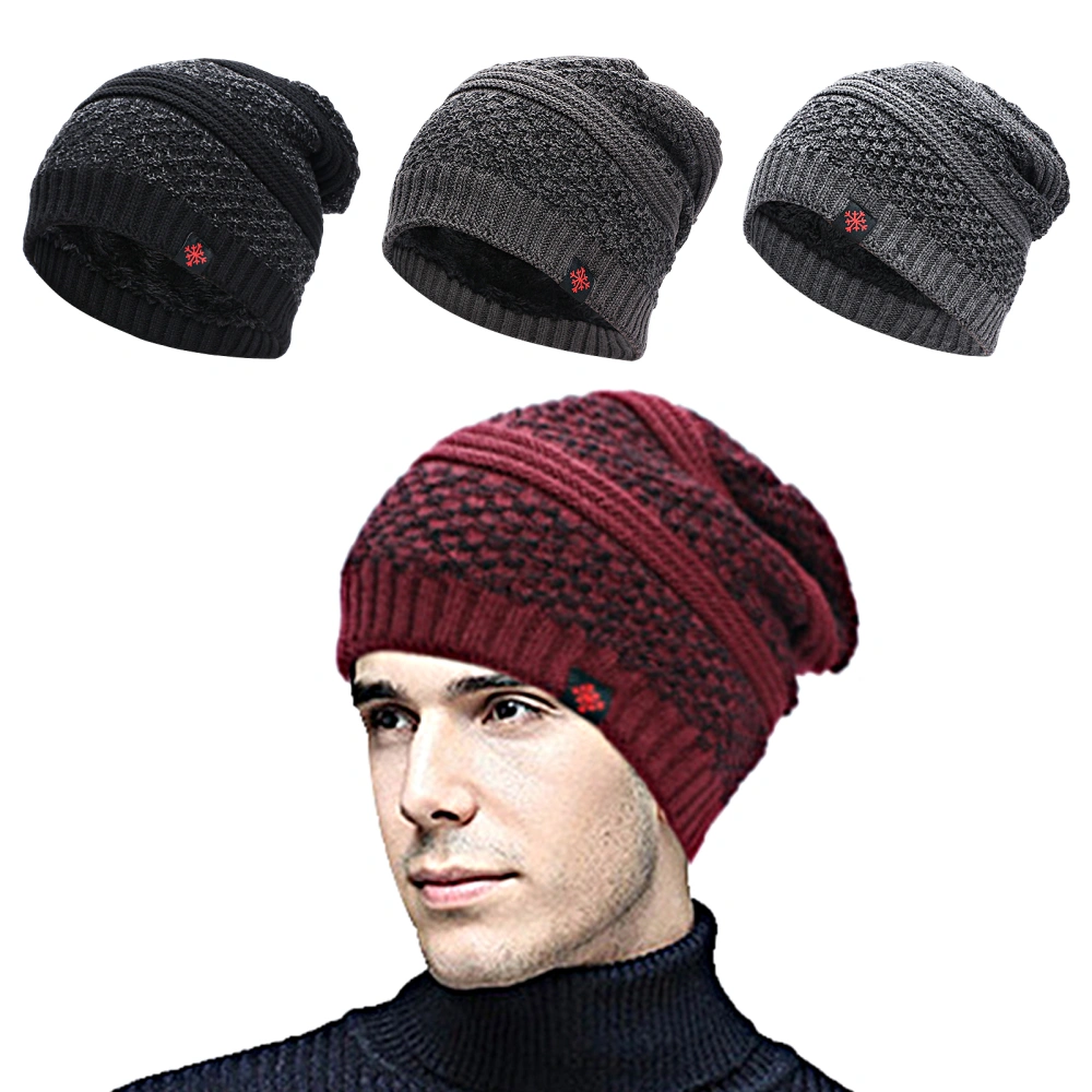 Winter Hat Knitted Breathable Keep Warm Stretchy Soft Everyday Wear Windproof Lengthened Plush Beanie Cap for Daily Life