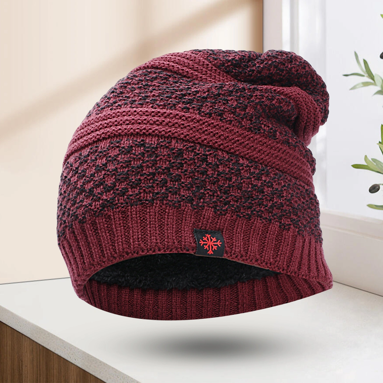 Winter Hat Knitted Breathable Keep Warm Stretchy Soft Everyday Wear Windproof Lengthened Plush Beanie Cap for Daily Life