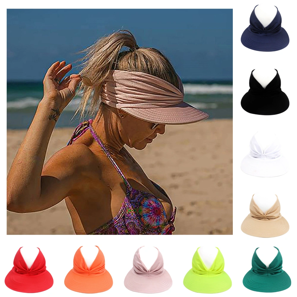 Women Sun Hat Anti-UV Wide Brim Sunscreen Protective Summer Hat for Holiday