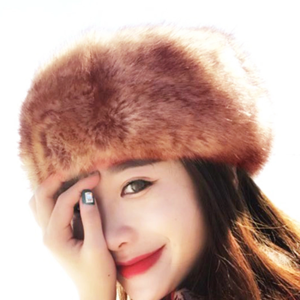 Fluffy Comfortable Faux Fur Headband Cotton Fashion Appearance Women Hairband for Daily Wear