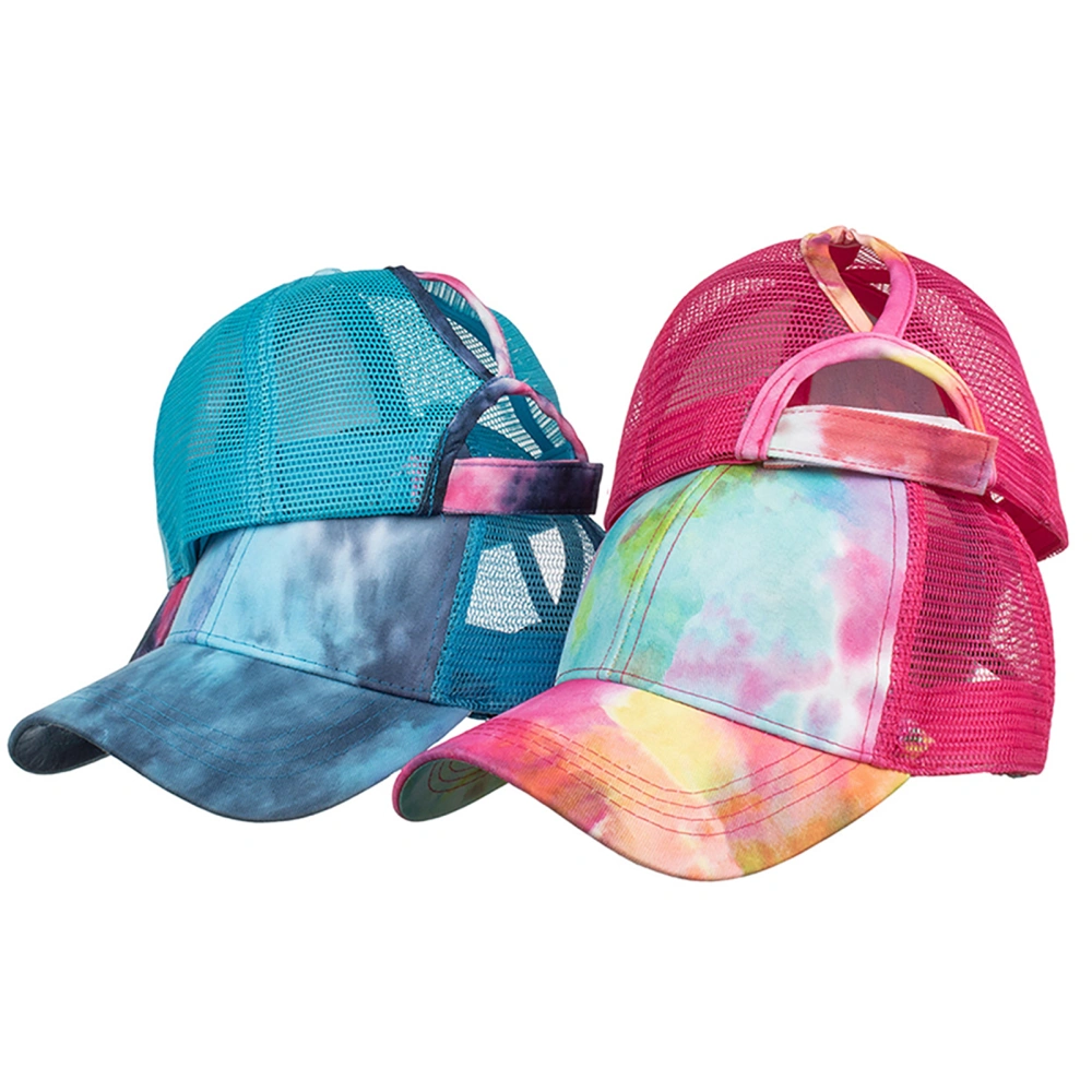 Unisex Tie Dye Adjustable Snapback Outdoor Sport Hat Cotton Hip Hop Baseball Cap