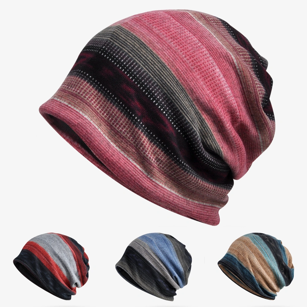 Bicycle Bandanas Cold-resistant Dual Side Applied Widely Applied Elastic Thin Slouchy Women Beanie for Home