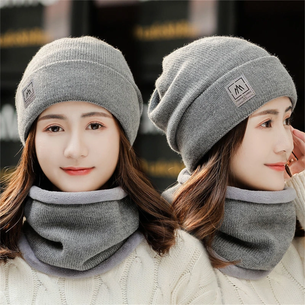 Women Hat Solid Color High Elasticity Fuzzy Stretch Brimless Keep Warm Thick Thermal Ear-protective Winter Hat for Daily Wear