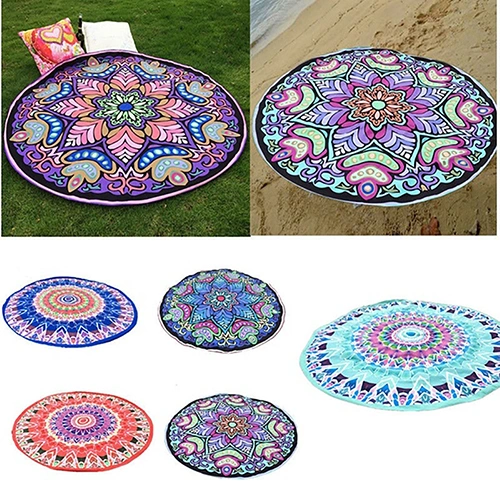 Indian Mandala Tapestry Summer Beach Towel Hippie Picnic Blanket Yoga Throw Mat