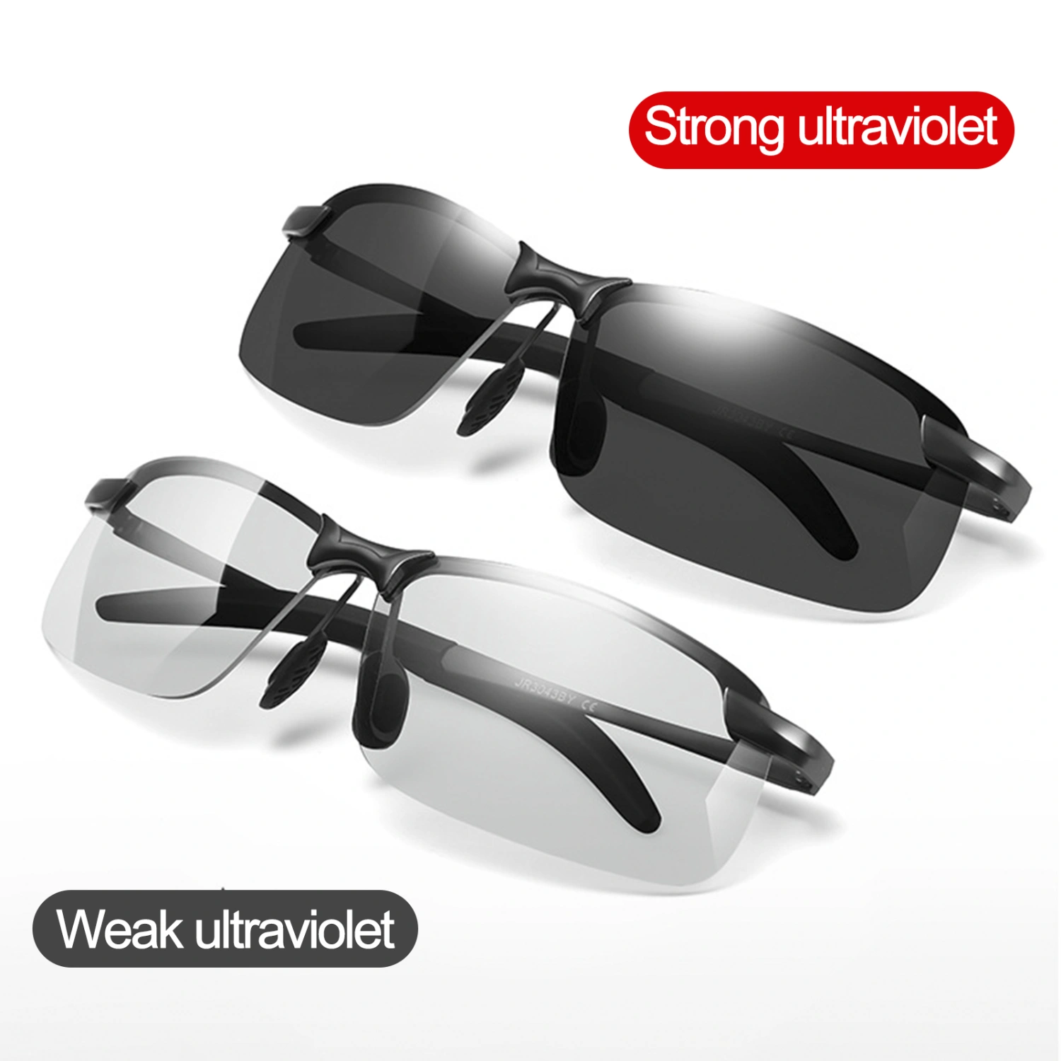 Polarized Sunglasses Intelligent Color Changing Anti-UV Eyewear Eyes Protection Day And Night Women Men Driving Mirror Fishing Glasses for Outdoor