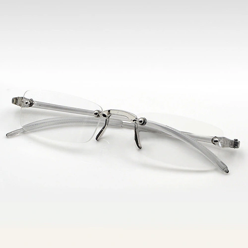 Men Women Lightweight Clear Rimless Resin Reading Glasses +1.00 to +4.00