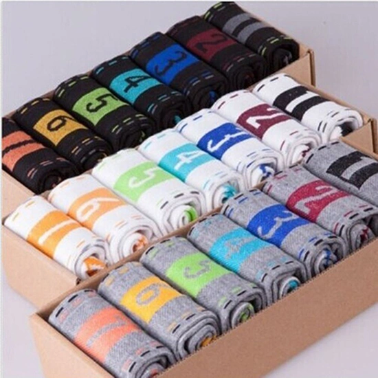 7 Pairs Men\'s Casual Cotton 7 Days 1 Week Comfortable Daily Ankle Socks Gift