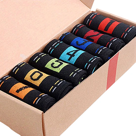 7 Pairs Men\'s Casual Cotton 7 Days 1 Week Comfortable Daily Ankle Socks Gift