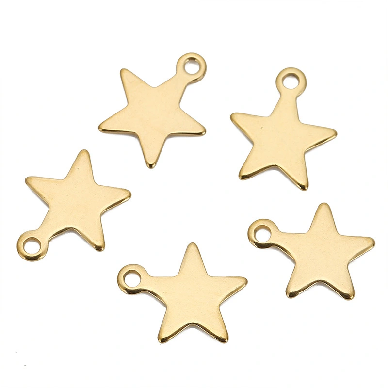 Stainless Steel Mirror Star Pendant