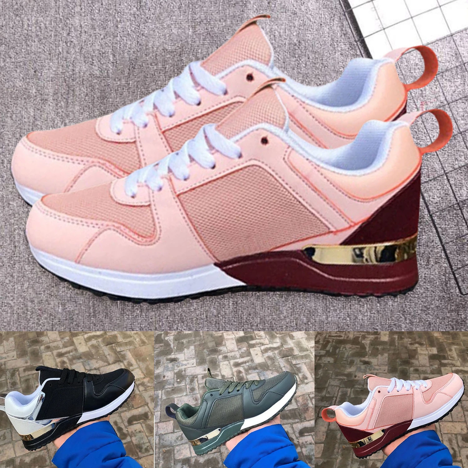 Women Casual Breathable Low Top Sport Training Jogging Running Sneakers Shoes