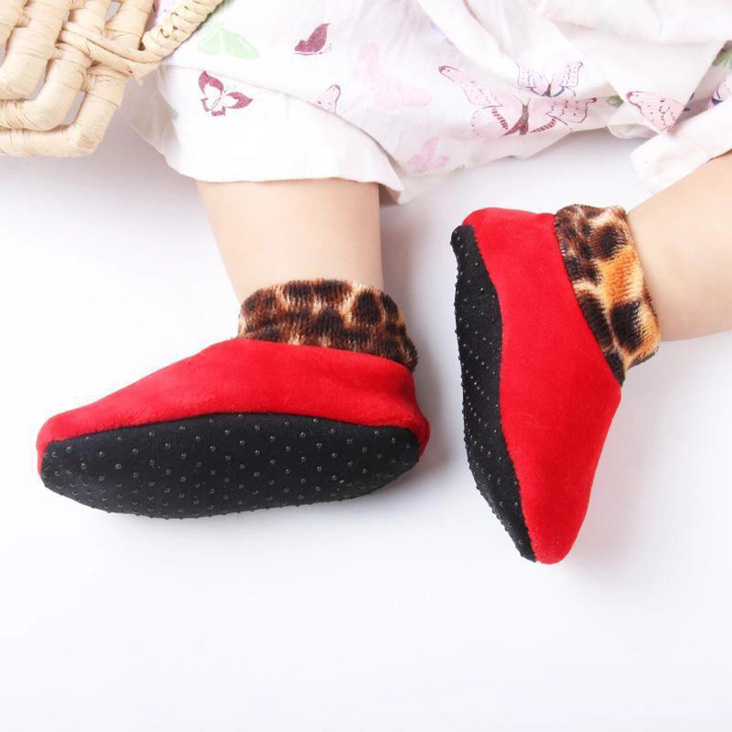 Children Super Soft Warm Bed Non-Slip Home Indoor Thick Slippers Floor Socks