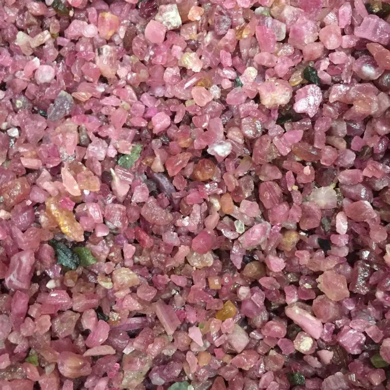 A Natural Brazilian Pink Tourmaline Stone To Decorate A Fish Tank