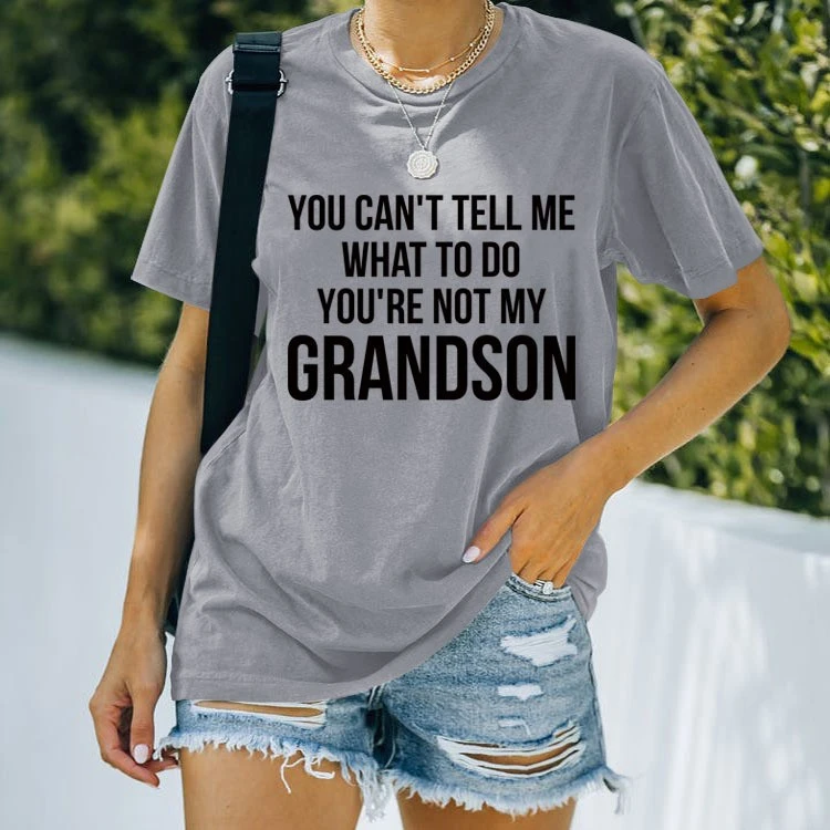 Simple Street Letter Versatile Casual T-shirt