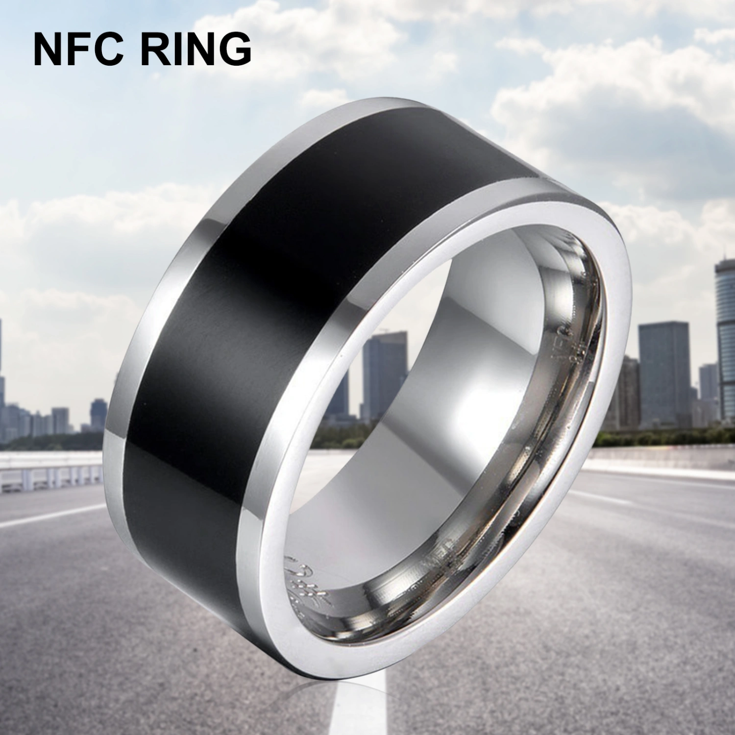 NFC Ring Universal Sensing Technology Comfortable Wear No Charge Smart Lock NFC Ring for Mobile Phone
