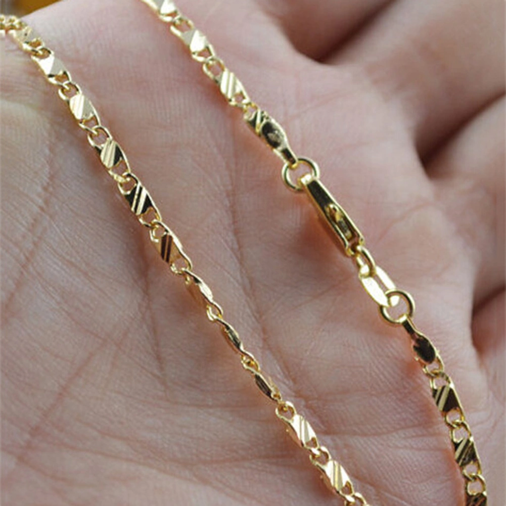 2mm Women Men Fashion 16-30 Inches No Pendant Long Box Chain Necklace Jewelry