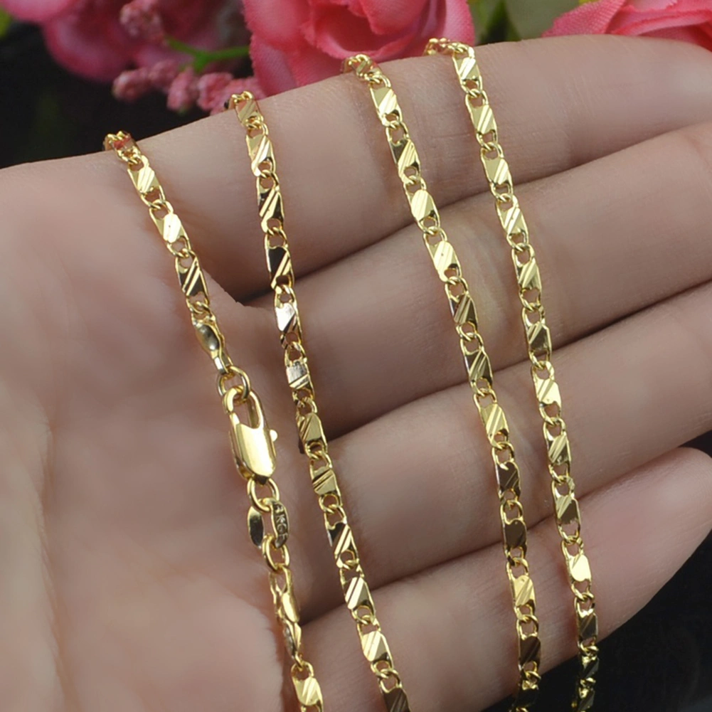 2mm Women Men Fashion 16-30 Inches No Pendant Long Box Chain Necklace Jewelry