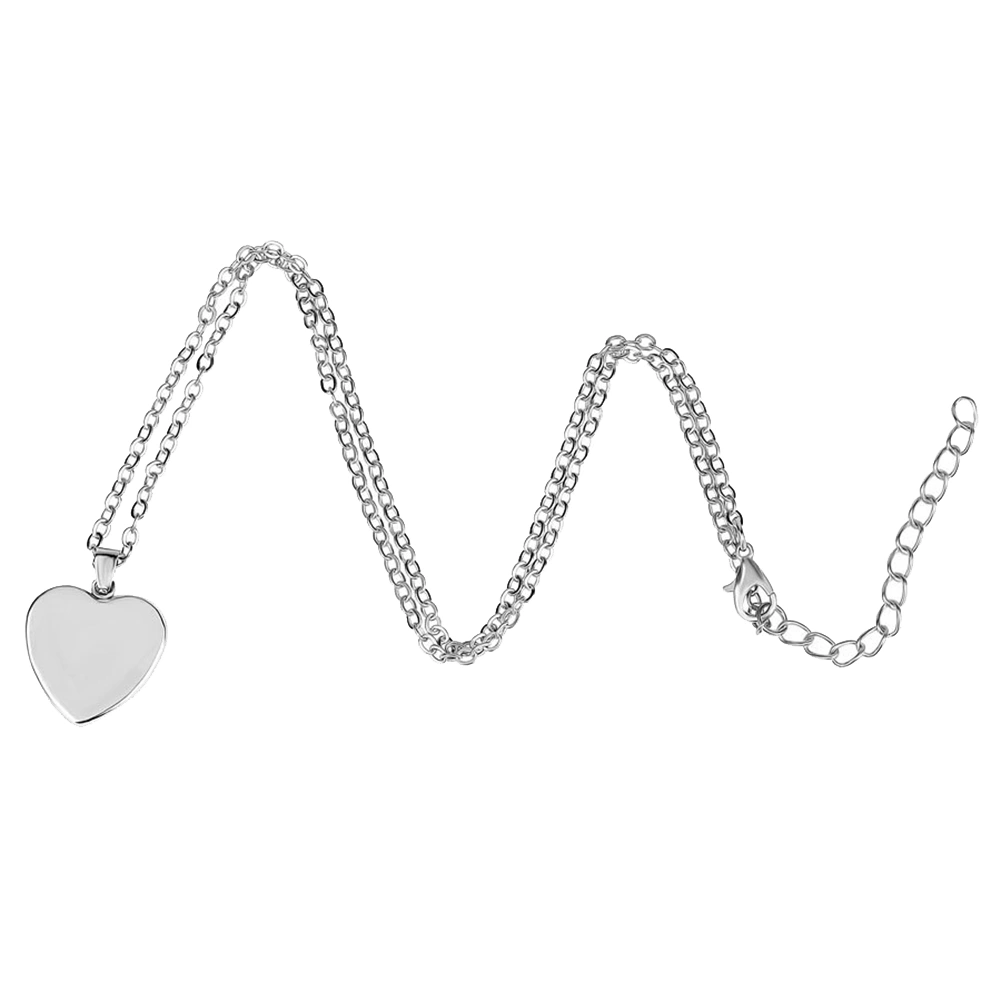 Love Heart Necklace Fashion Charming Glass 12 Zodiac Constellations Sign Pendant for Women