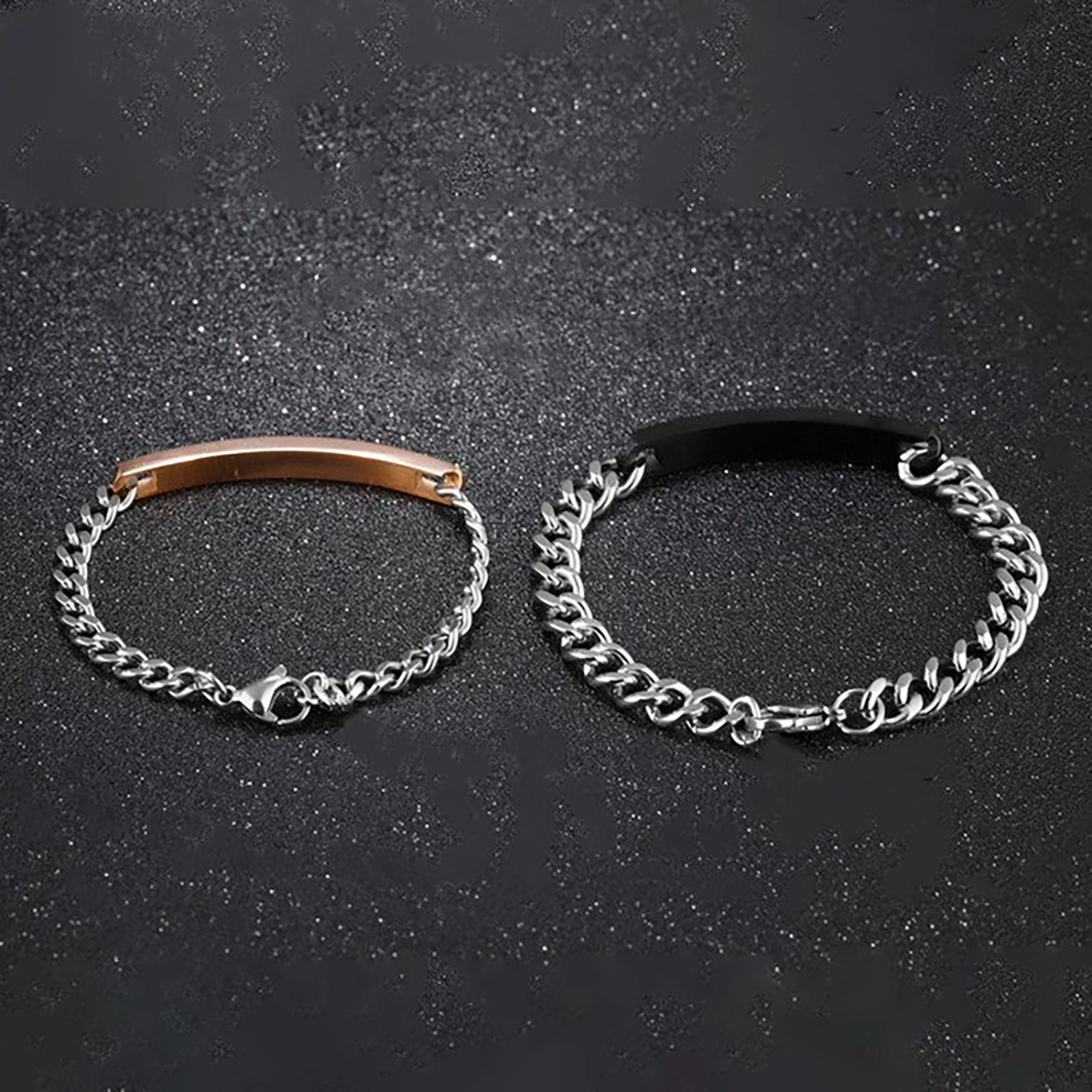 2Pcs/Set Portable Bracelet Fine Workmanship Alloy Exquisite Decorative Jewelry Hand Chain for Home
