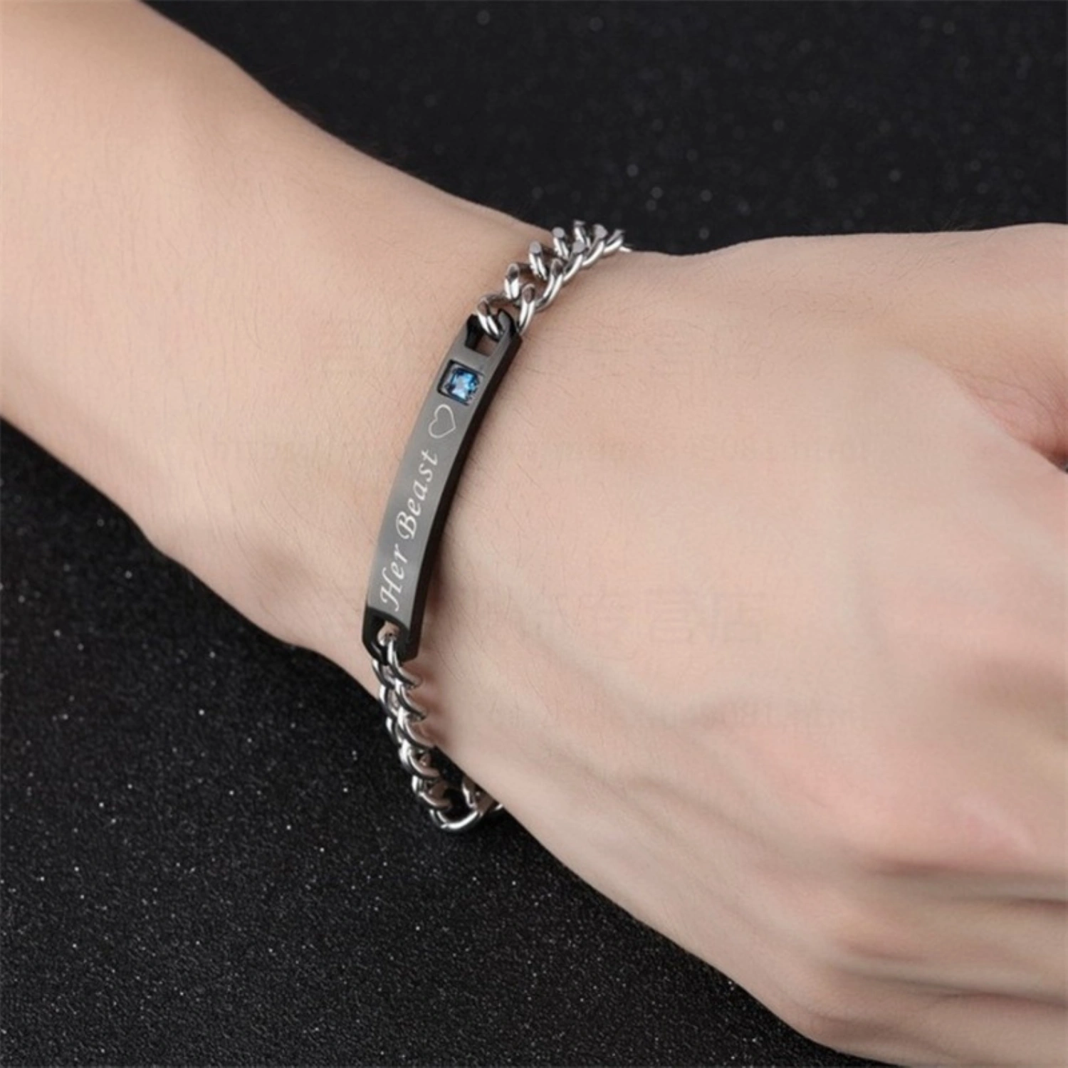 2Pcs/Set Portable Bracelet Fine Workmanship Alloy Exquisite Decorative Jewelry Hand Chain for Home