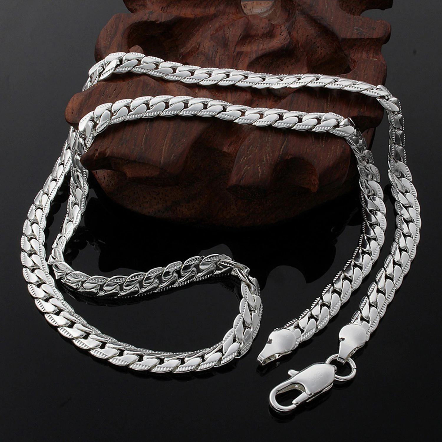 Couple Necklace Flat Hip Hop Jewelry Simple Fashion Appearance Necklace for Parties