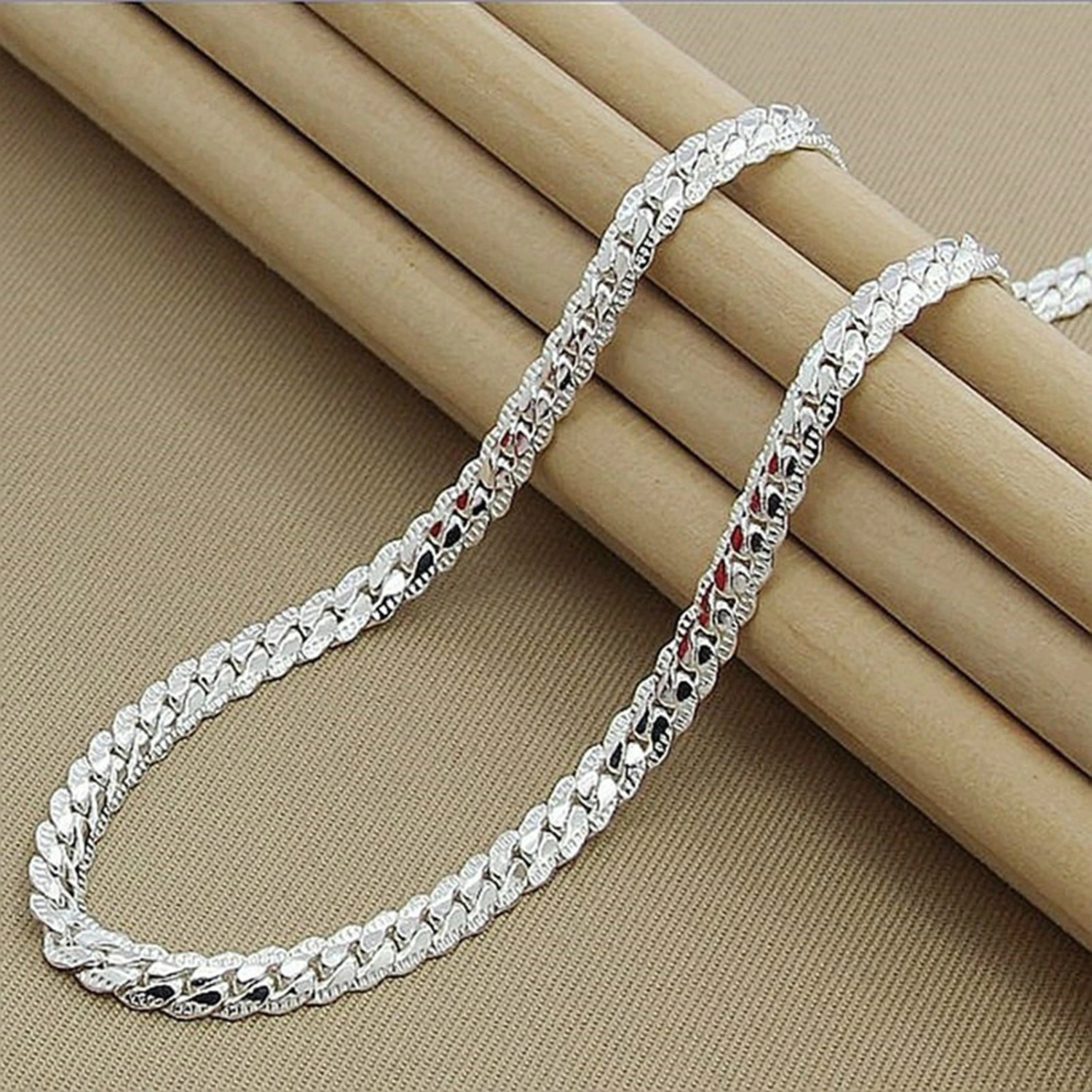 Couple Necklace Flat Hip Hop Jewelry Simple Fashion Appearance Necklace for Parties
