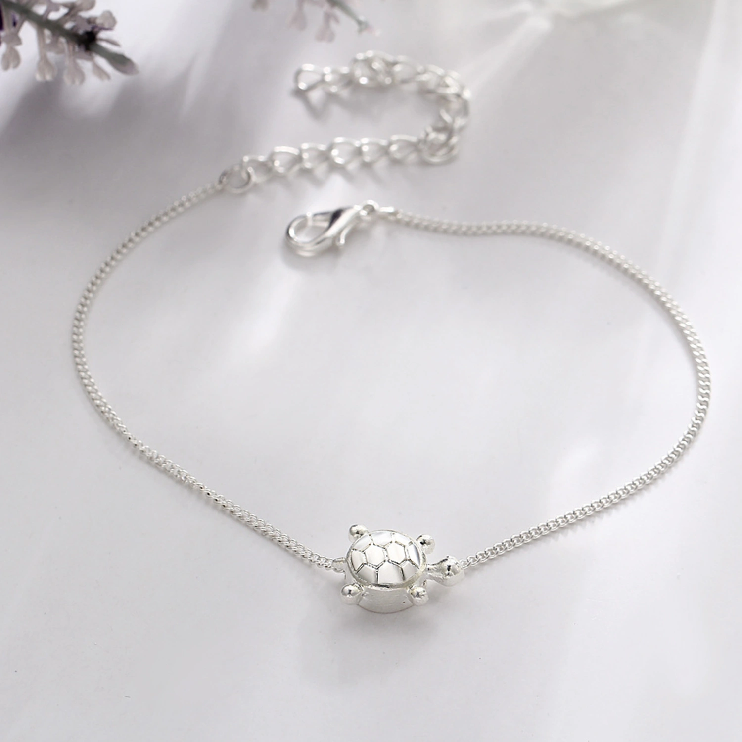 Women Anklet Turtle Pendant Exquisite Jewelry All Match Lightweight Bohemian Anklet for Beach