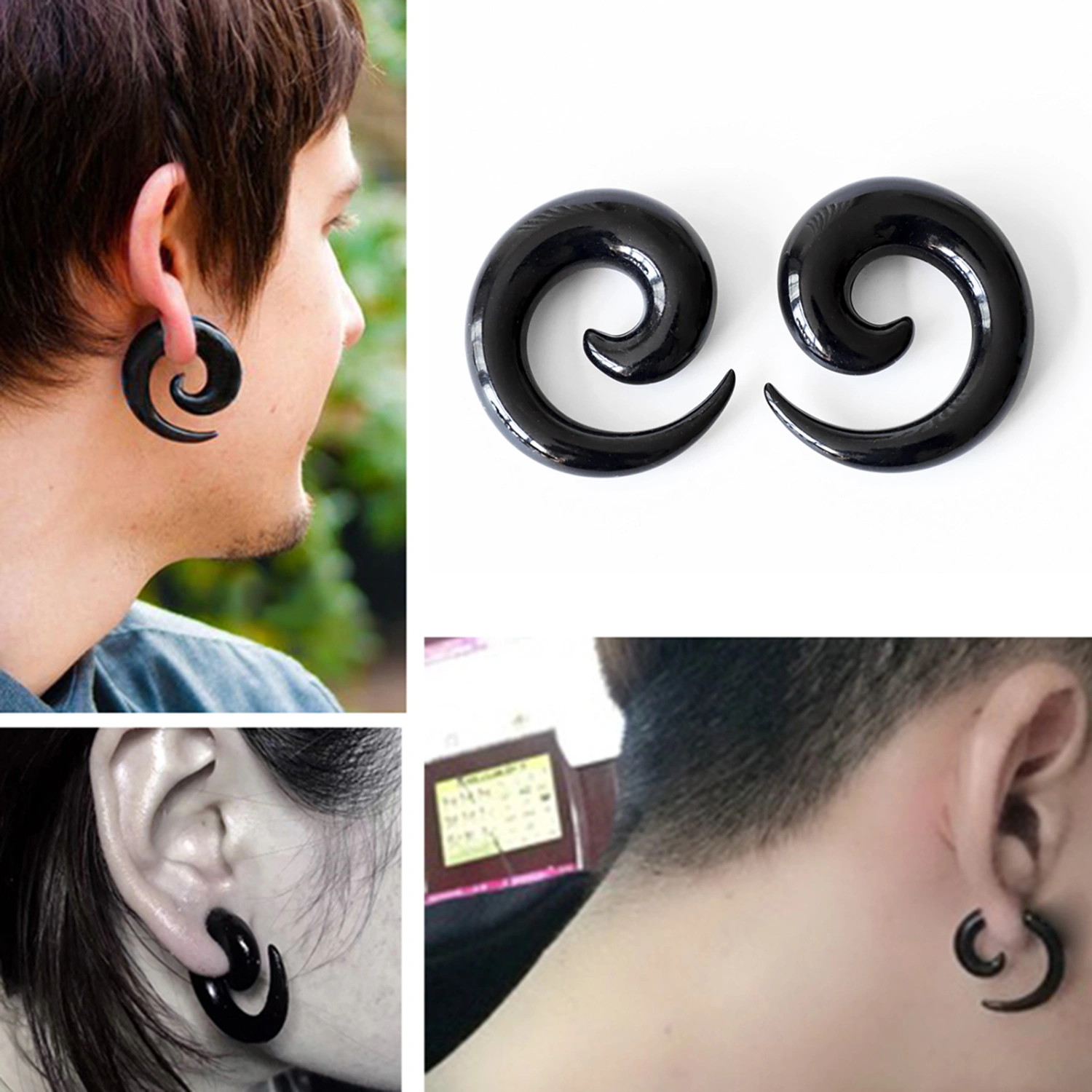 2Pcs/Bag Ear Stretcher Stylish Cool Irregular Shape Ear Auricle for Girl