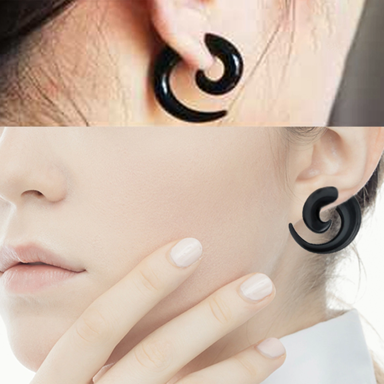 2Pcs/Bag Ear Stretcher Stylish Cool Irregular Shape Ear Auricle for Girl