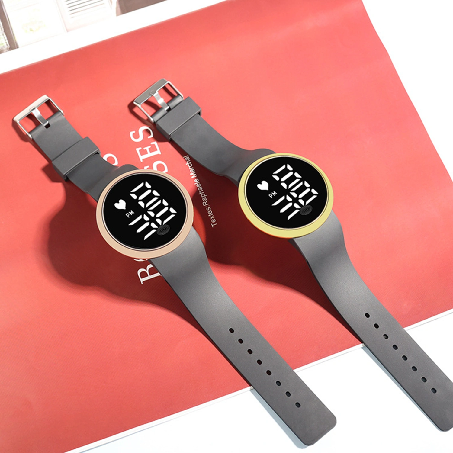 Student Watch Luminous Touch Control Portable LED Digital Dispaly Wristwatch for Fitness 