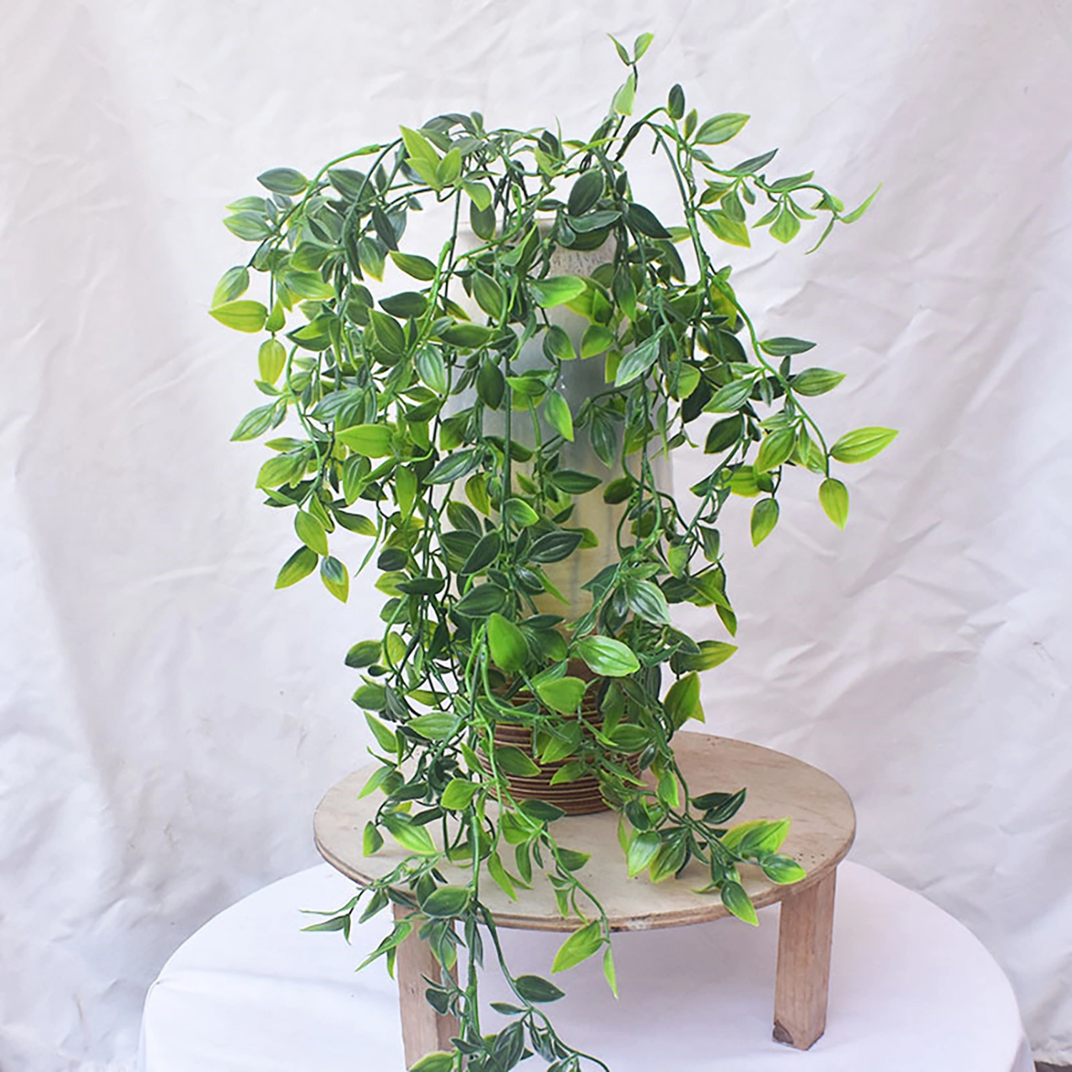 Fake Hanging Plants No Withering Vibrant Fake Foliage Hanging Artificial Plant Plastic Leaf for Farmhouse