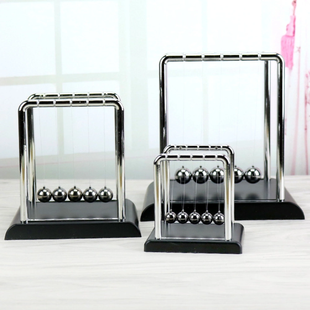 Classic Newtons Cradle Kinetic Balls School Educational Prop Toy Desktop Decor