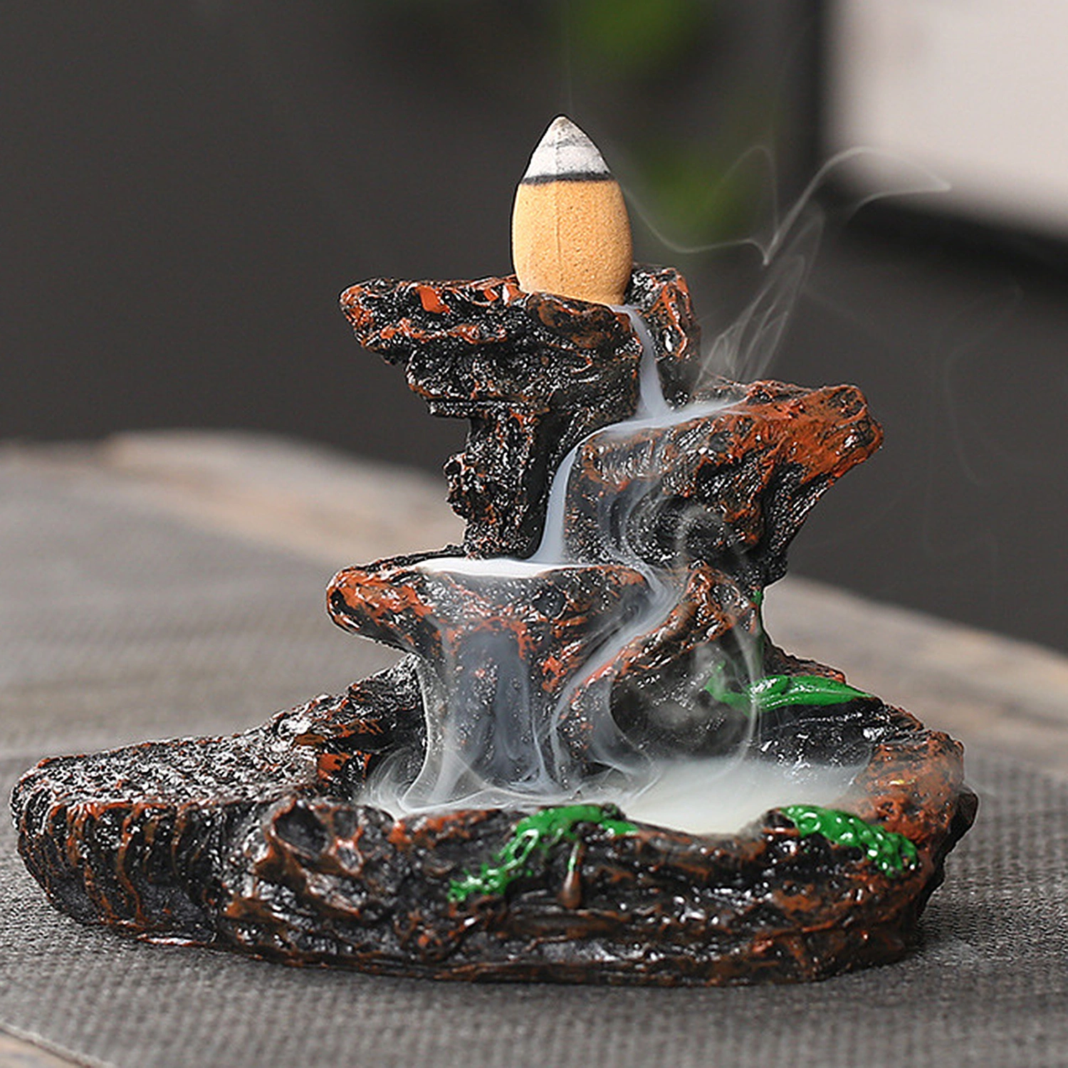 Resin Mountains Rivers Incense Burners Holder Censer Aromatherapy Home Decor