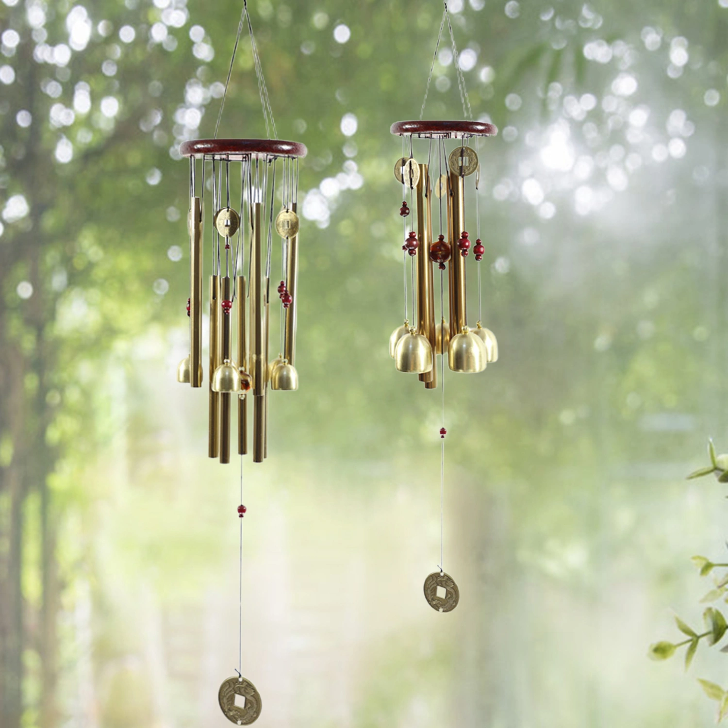 Wonderful Music Wind Chime with Copper Cash Anti-oxidation Metal Windchimes Bell for Garden
