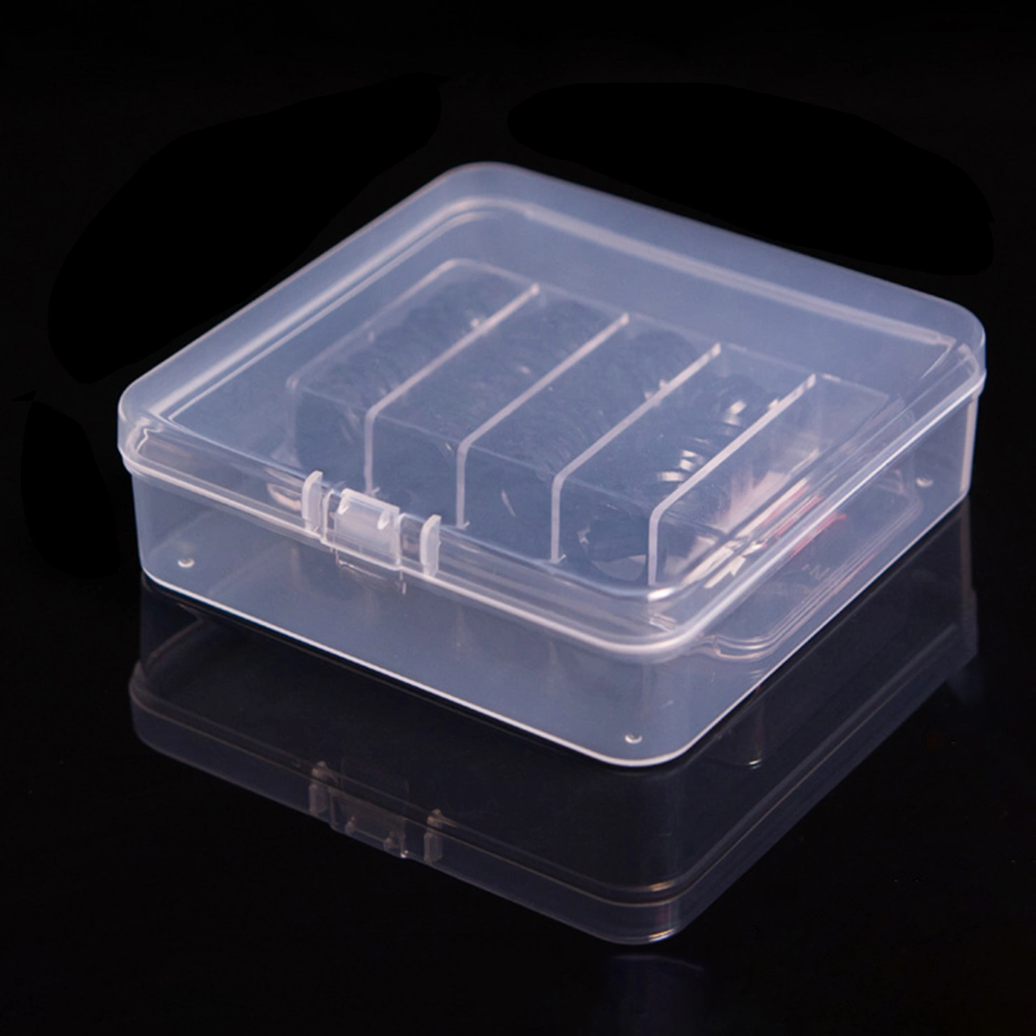 PP Square Storage Case Collection Box Jewelry Container Business Card Holder