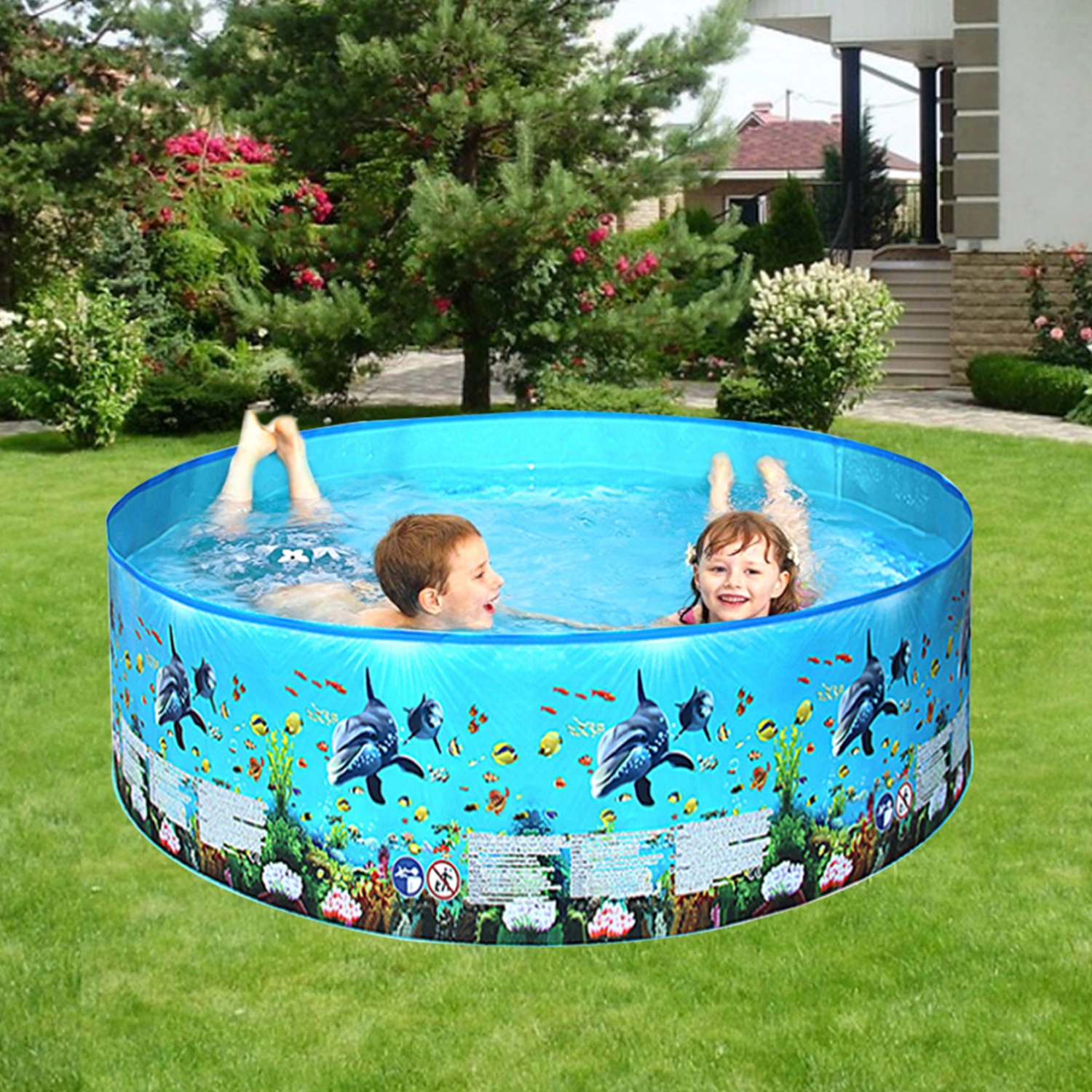 Swimming Pool Inflatable Multifunctional Plastic Cement Outdoor Kids Lounge Pool for Garden