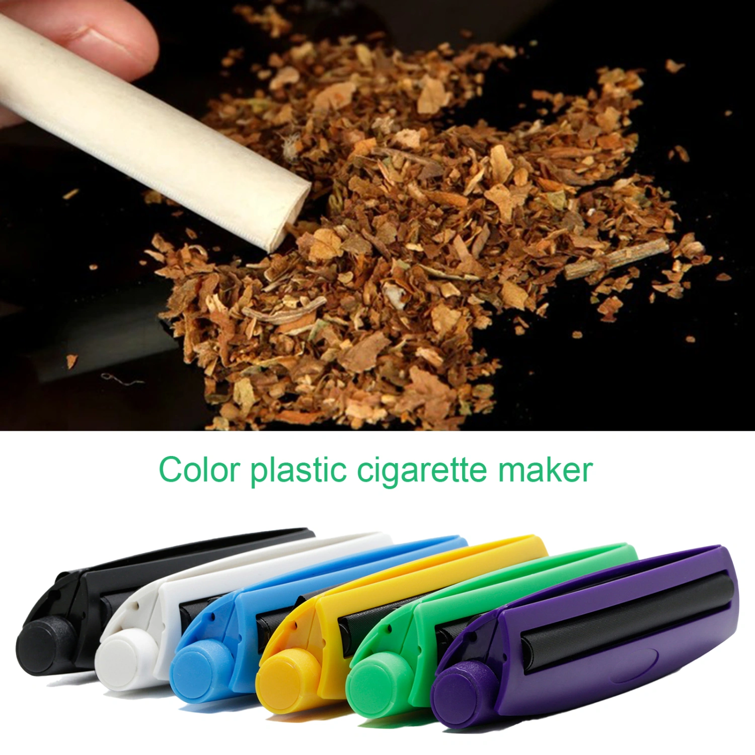Cigarette Roller Eco-friendly Labor-saving Plastic Small Cigarette Rolling Machine for Home