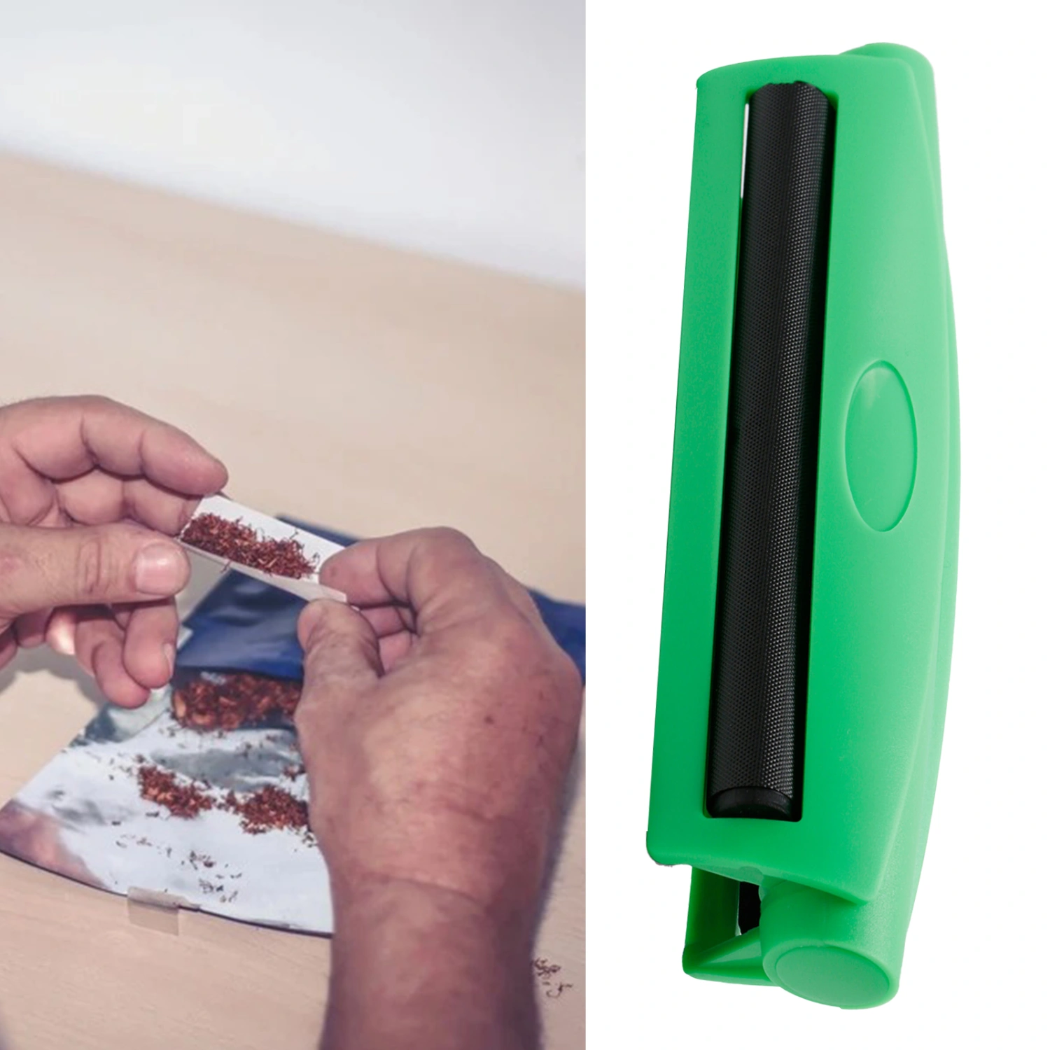 Cigarette Roller Eco-friendly Labor-saving Plastic Small Cigarette Rolling Machine for Home