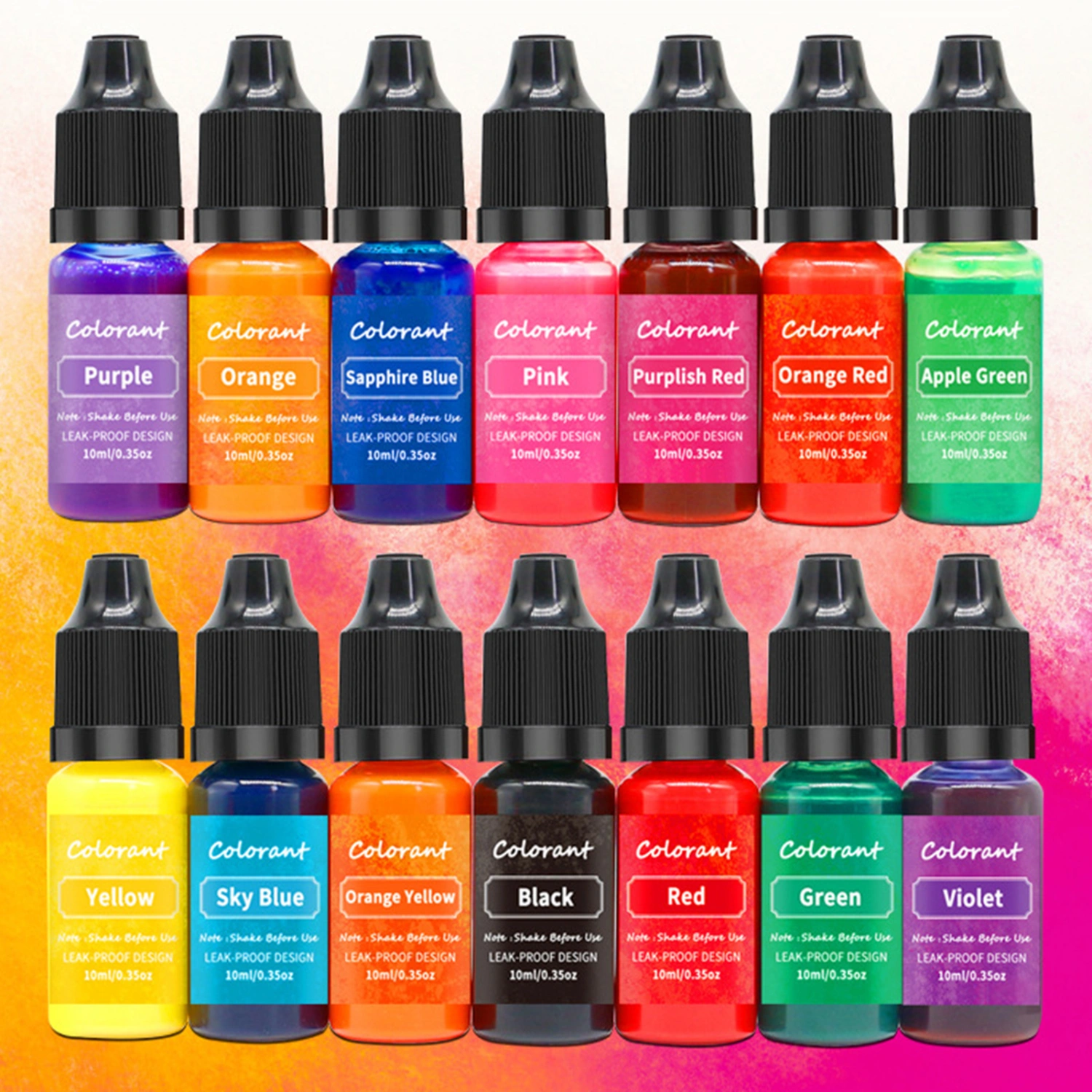 10ml Candle Dye Leakproof Highly Concentrated Aromatherapy Color Essence Soap Toning Pigment Soy Wax Paraffin Dye Colorant for Home