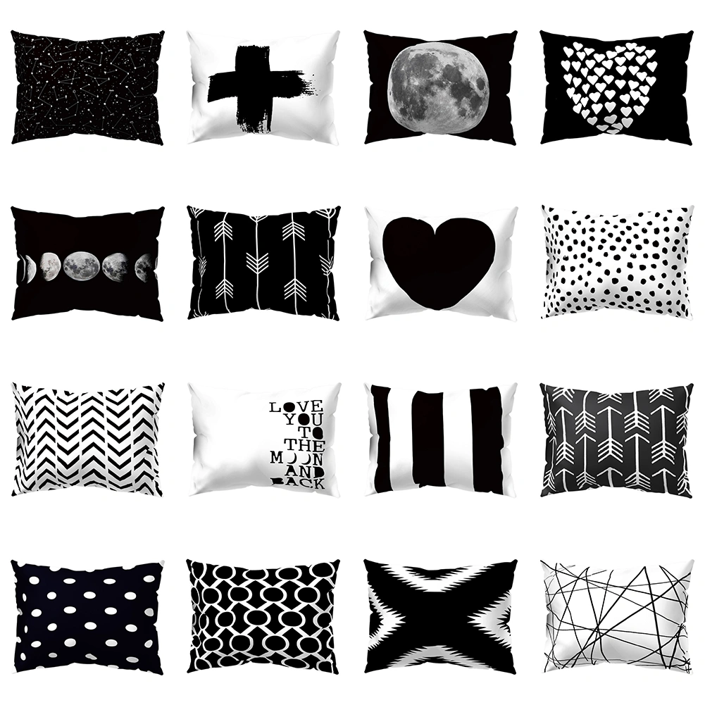Geometric Pattern Heart Cross Throw Pillow Case Cushion Cover Sofa Bed Car Decor
