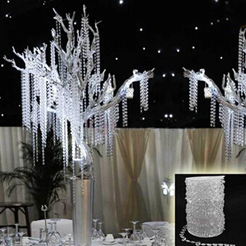 30 Meters Transparent Plastic Resin Beads Curtain Window Door Wedding Backdrop
