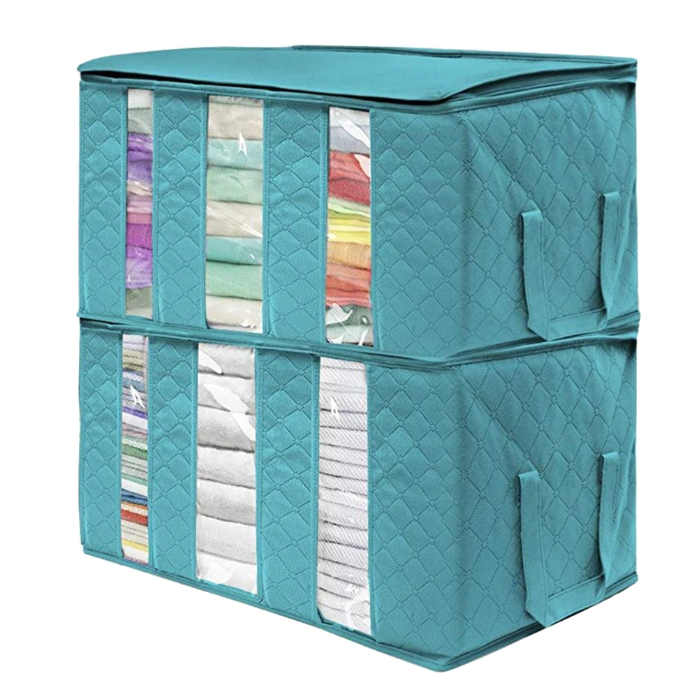 Super Large Non-Woven Fabric Quilt Blanket Home Clothes Storage Bag Organizer