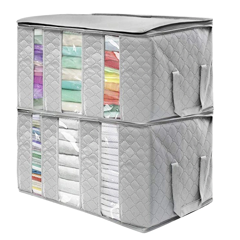 Super Large Non-Woven Fabric Quilt Blanket Home Clothes Storage Bag Organizer