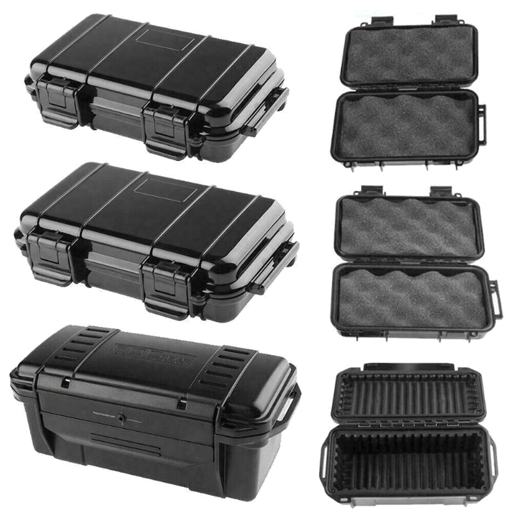 Portable Outdoor Camping Shockproof Sealed Waterproof Case Tool Holder Dry Box