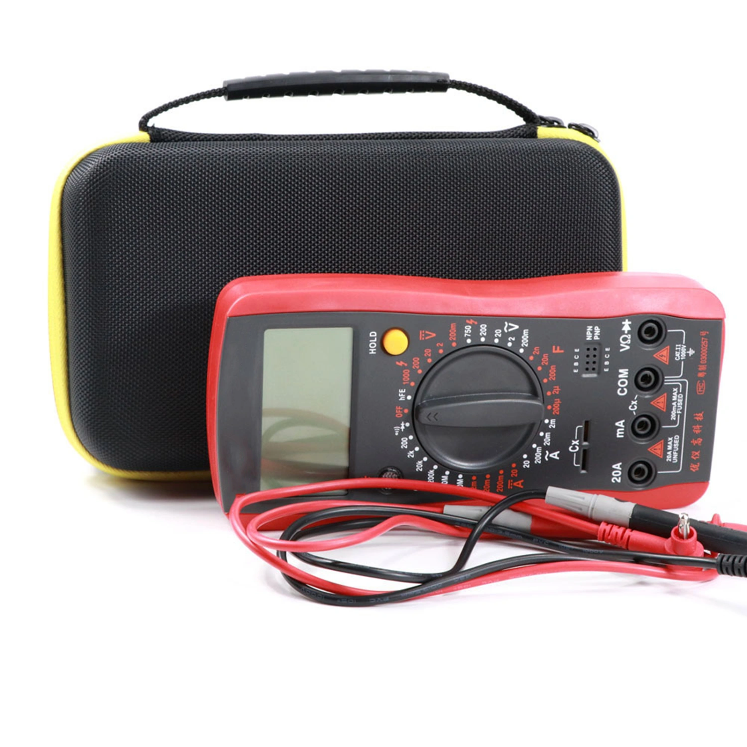 Multimeter Storage Bag High Strength Waterproof Flexible Oxford Cloth Multimeter Storage Pouch for Fluke F117C/F17B+/F115C