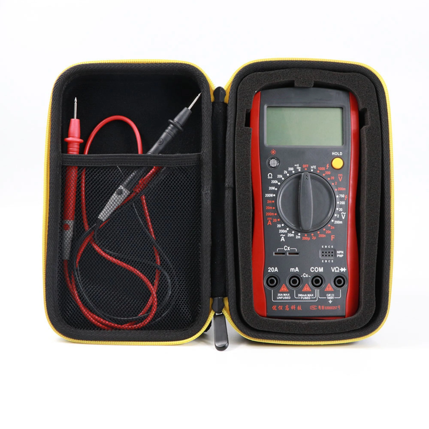 Multimeter Storage Bag High Strength Waterproof Flexible Oxford Cloth Multimeter Storage Pouch for Fluke F117C/F17B+/F115C