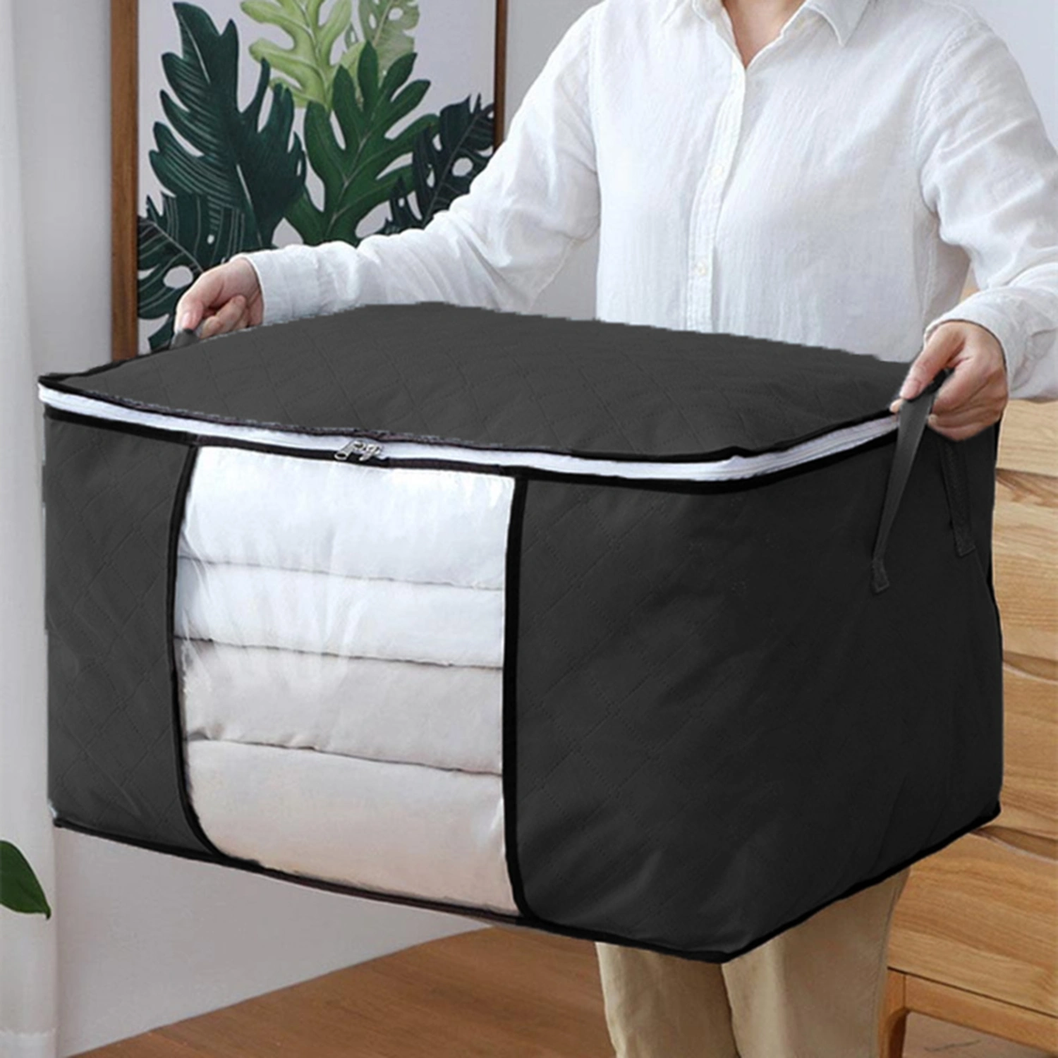 Large Capacity Quilt Storage Bag Waterproof Keep Tidy Luggage Clothes Comforter Pouch Household Supplies 