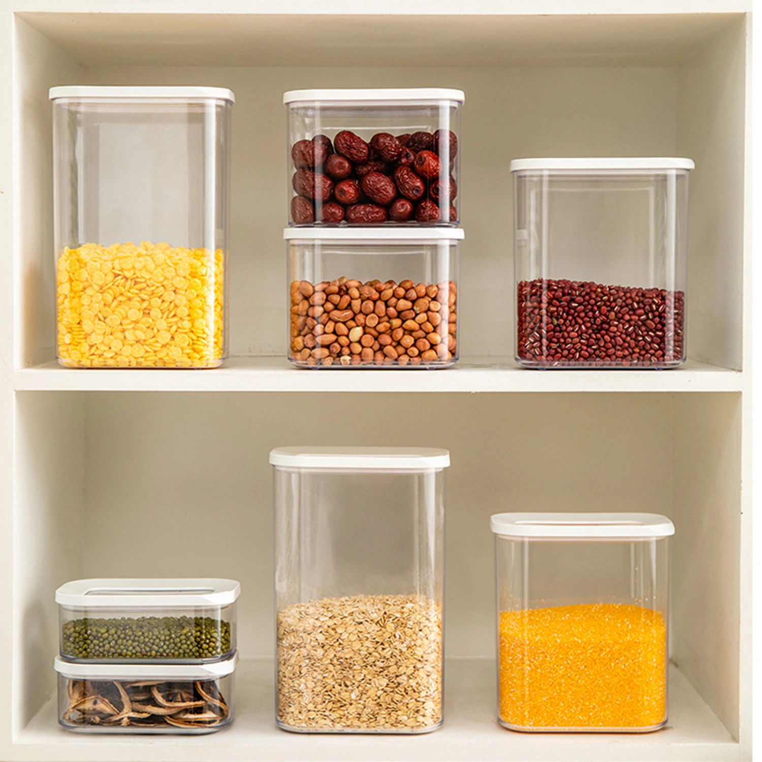 425/1000/1500/2000ml Good Sealing Wide Application Food Storage Tank Plastic Waterproof Food Grade Food Storage Container for Home