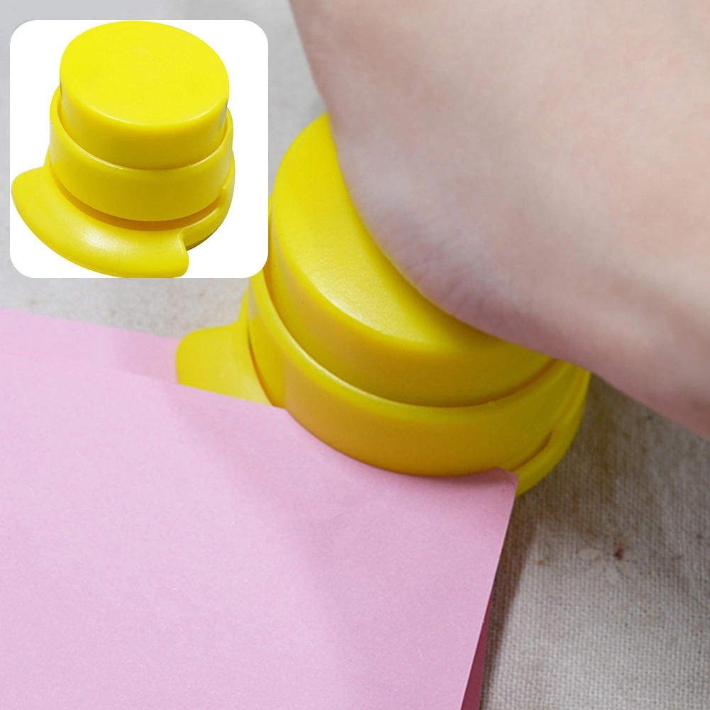 Stapleless Stapler Paper Binding Binder Clip Office Home School Stationery Tool